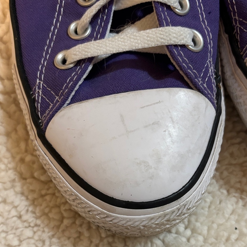 Converse Electric Purple and White Sneakers - Picture 4 of 5
